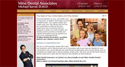 Desktop Screenshot of minadentalcare.com